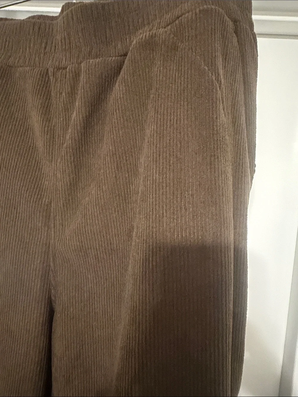 HALARA Brown Corduroy Wide-Leg Women's Trousers - Picture 3 of 7